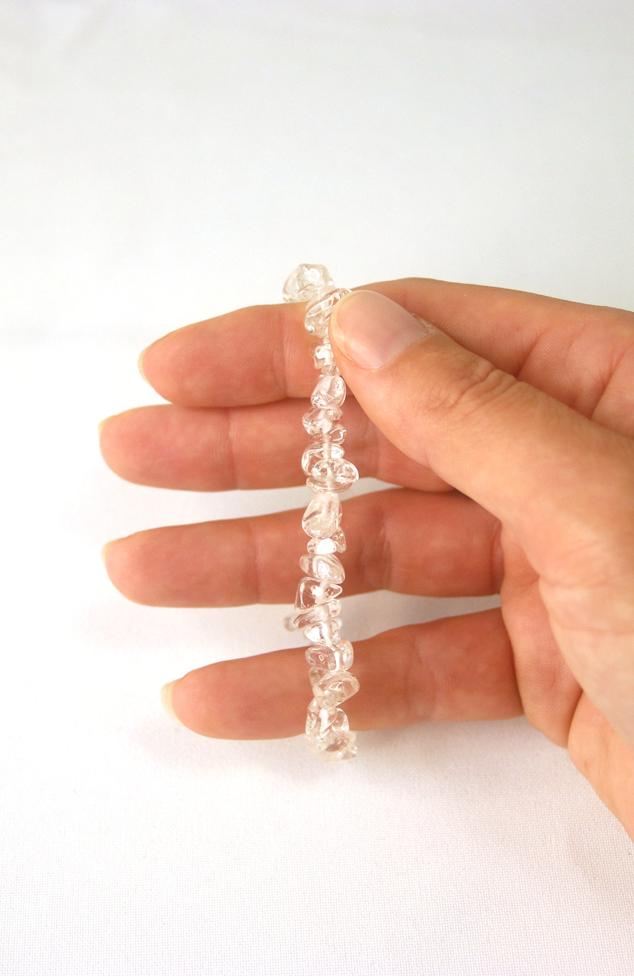 Clear Quartz Chip Bracelet AA